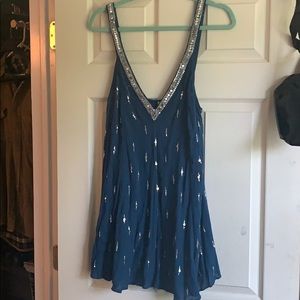Free People blue mini dress